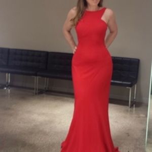 Red , open back Gala style dress. Brand new with tag